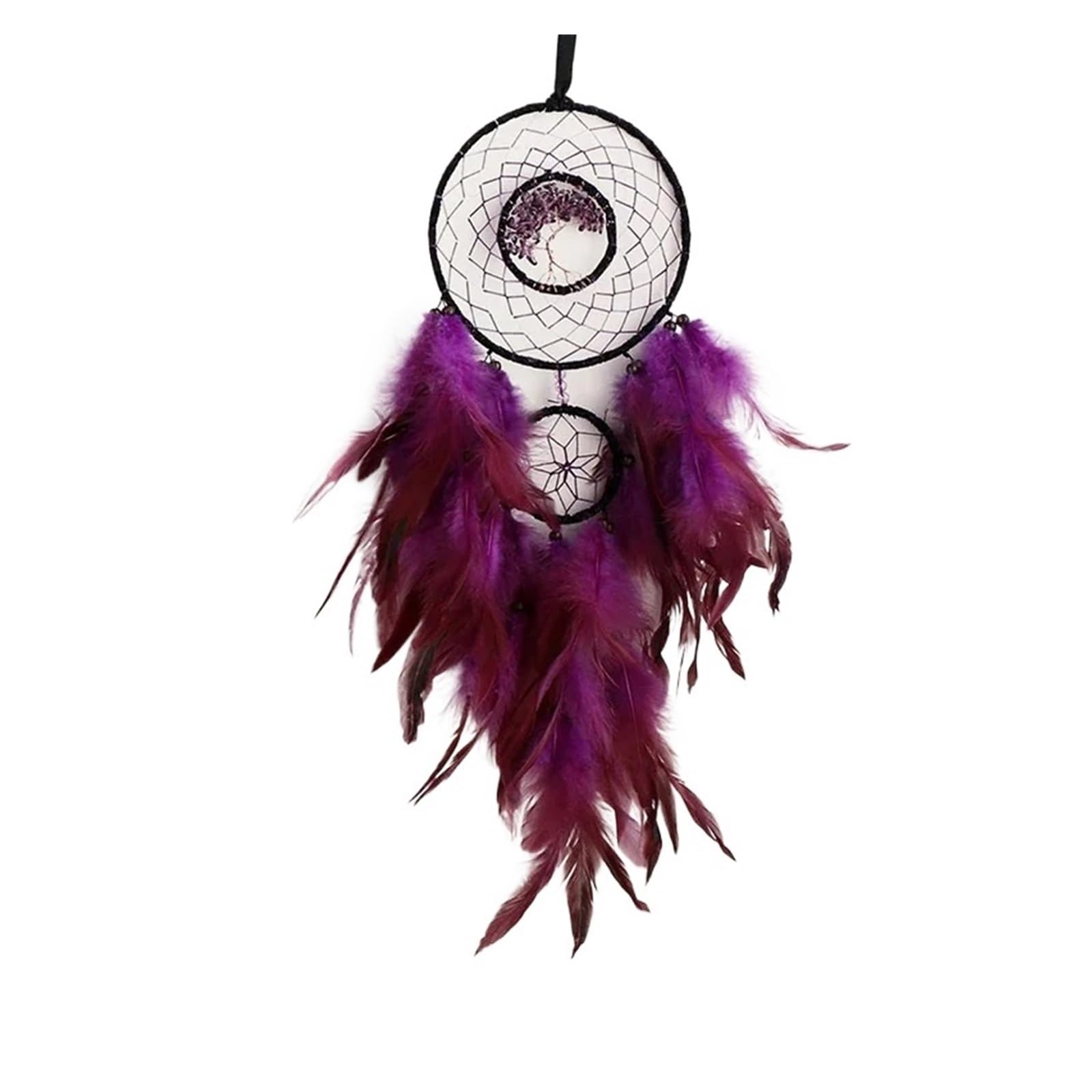 Dream Catcher Dream Catcher Home Decoration Feather Art Creative Hanging(H)