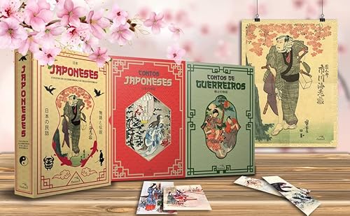 Contos de guerreiros e outras histórias - Box mitologia Japonesa: 2 livros, pôster, cards, marcadore