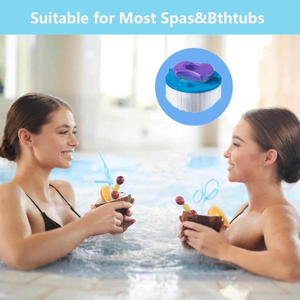 Vision Cartridge Dimension One Spa, Dimension One Spa Filter, Vision Hot Tub Filter Enhance Spa Comfort for 12 Consecutive Months(2 Packs) - Image 2