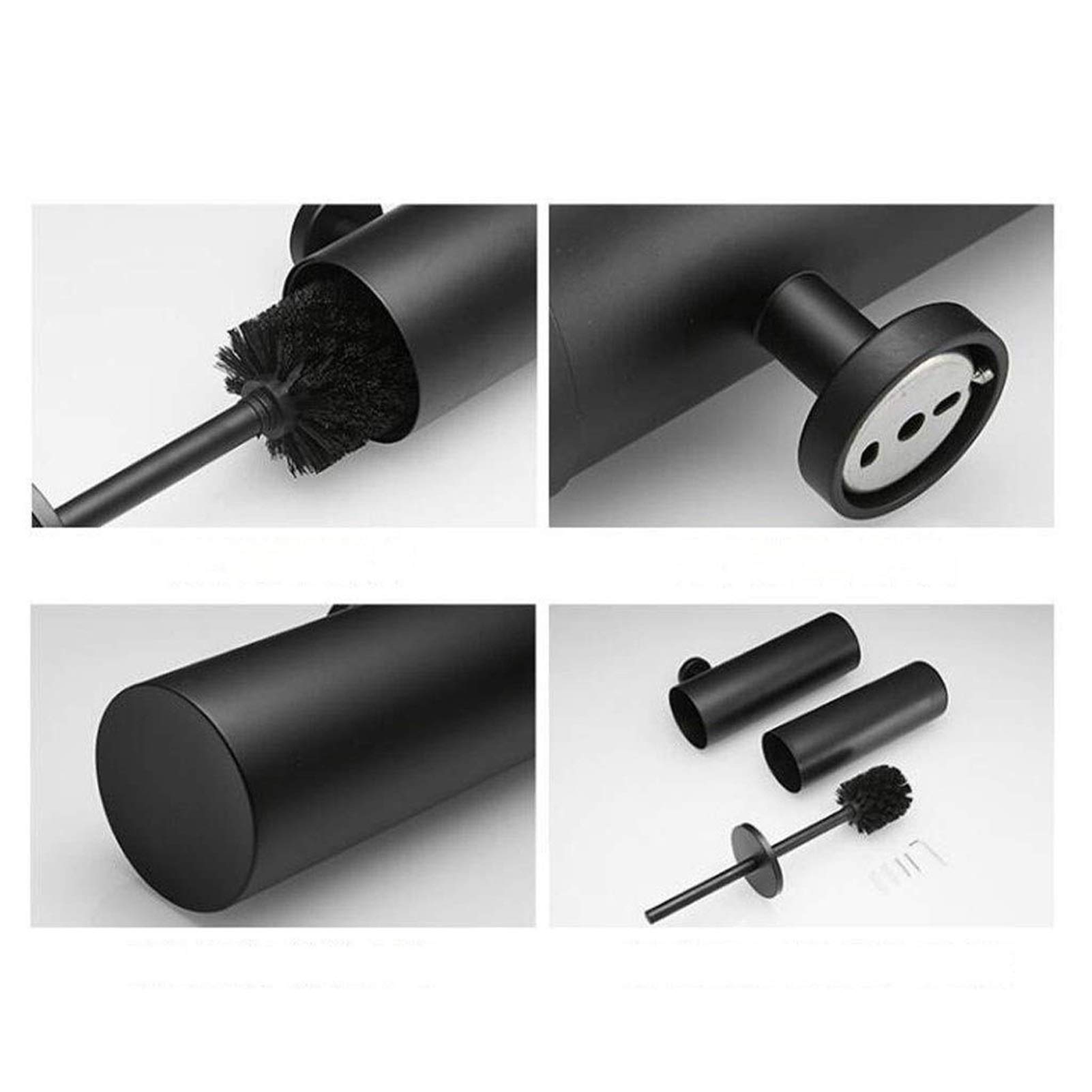 Escobilla Baño/Escobilla y Portaescobillas de Baño Pincel y soporte de acero inoxidable de acero inoxidable 304, cepillo de tazón de inodoro para baño inodoro-moderno, ahorro de espacio, robusto, pinc
