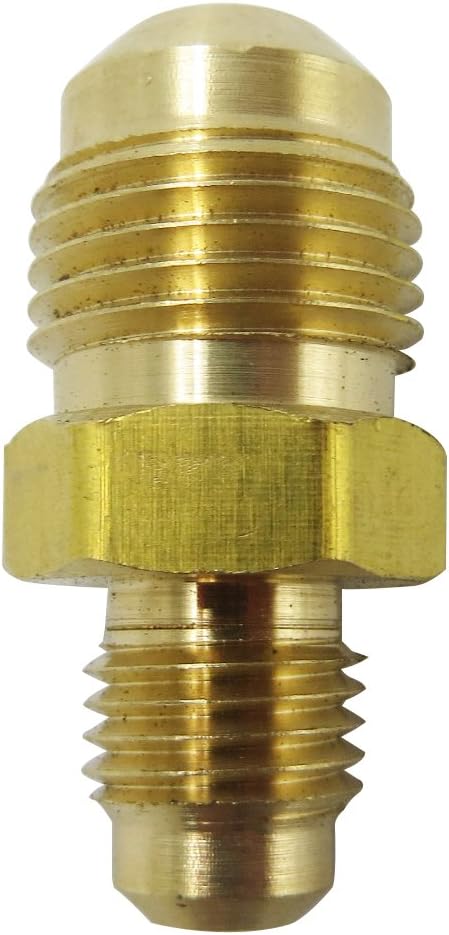 Legines Brass Tube Fitting, SAE 45 Degree Flare Reducing Union, 3/4" Flare x 1/2" Flare, Quick Connector and Extending for Air Gas Water Oil Fuel Pipe (Pack of 2)