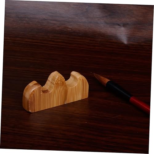 Miniatura 9 de COHEALI Soporte para bolígrafo de madera, soporte para lápices de madera, cepillo de caligrafía china, soporte para lápices de madera, soporte para