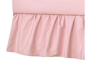 American Baby Company Ultra Soft Microfiber Baby Girl Ruffled Crib Skirt (Pack...