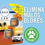 Febreze Voiture Air Refroidisseur Vent Clip Hawaïen Aloha Scent, .06 oz. Clip d'évent de voiture, 2 Compte, Orange et Bleu