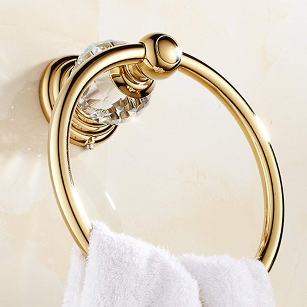 Towel Rings Crystal Towel Ring Bathroom Bathroom Hardware Towel Rack Bath Towel Hanging Ring Towel Bath Towel Storage Towel Holders Towel Bars