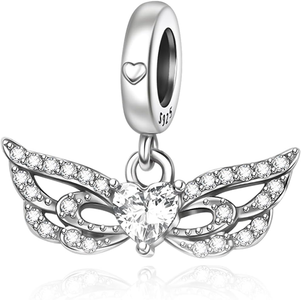 S925 Sterling Silver Cross Heart Gold Plated Charms, Family Friends Girlfriend, Valentine's Day Birthday Christmas Anniversary, Bracelets and Necklaces Bead Pendant Charm Women, Jewelry Gifts