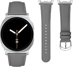 Leather Strap for Samsung Galaxy Watch 8 44 mm, Genuine Leather Replacement Strap for Women Men