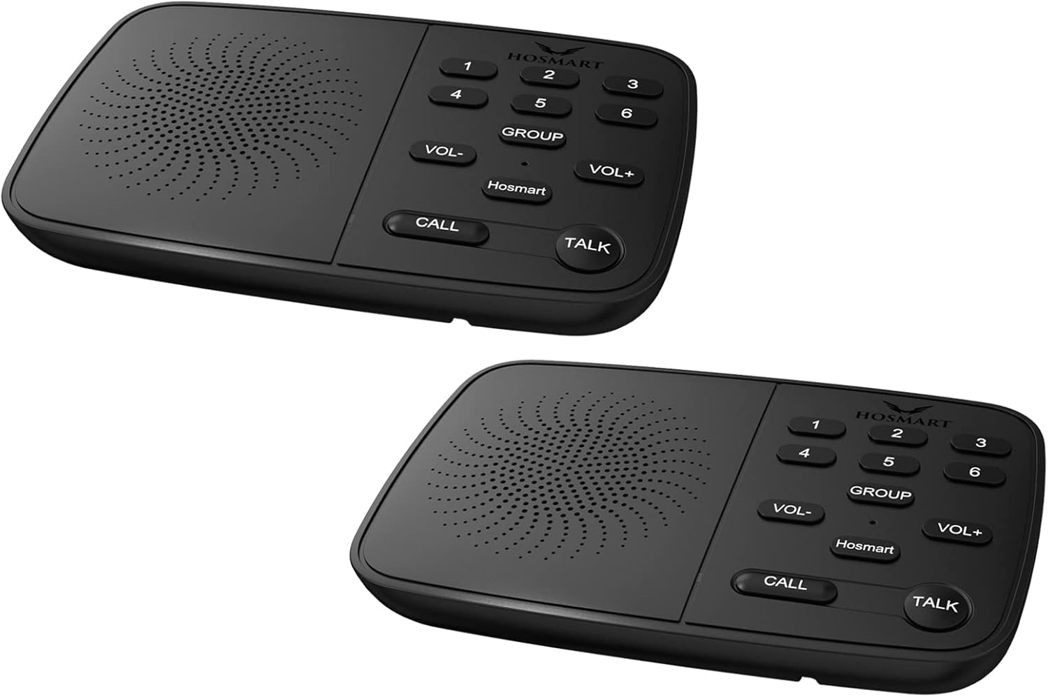 Hosmart Sistema intercom wireless a 6 canali di sicurezza a 1/2 miglio ...