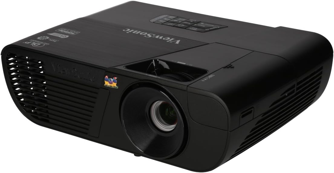 ViewSonic PJD7720HD Full HD 1080p DLP Home Theater Projector, 3200 Lumens, 300-Inch Screen, HDMI/MHL
