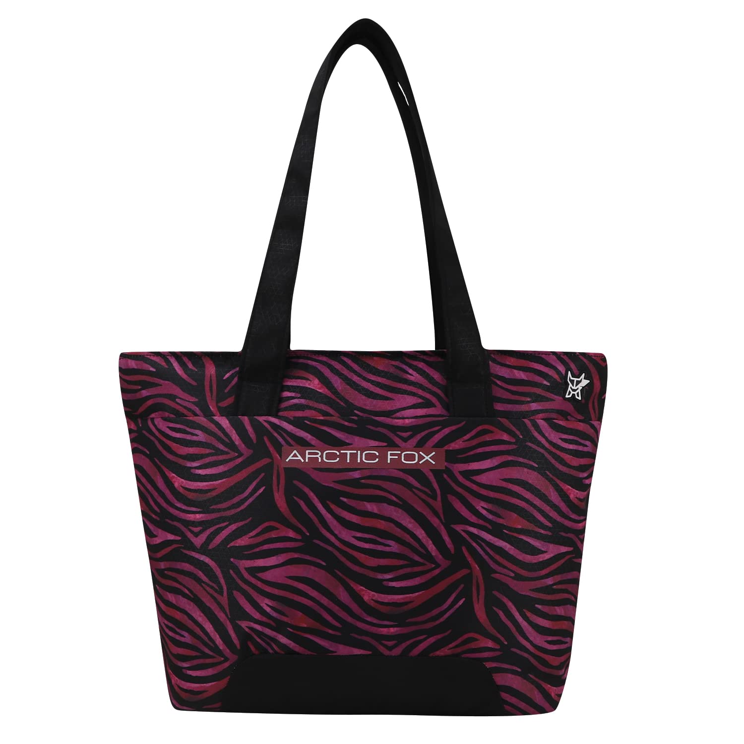14 Inch Laptop Black Feral Tote Bag for Women-image-13