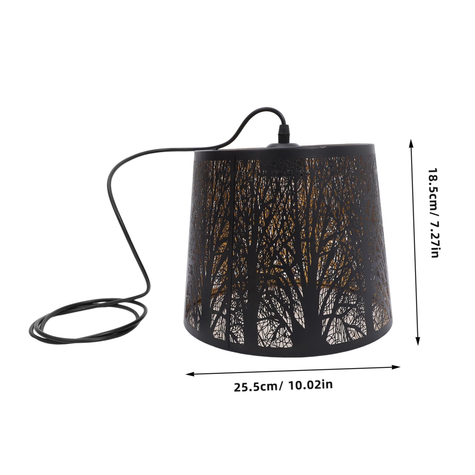 SHINEOFI Pantalla De Hierro Decorativa Hueca Para Lámpara Reemplazo De Pantallas De Metal Compatible Lámparas Colgantes y Apliques