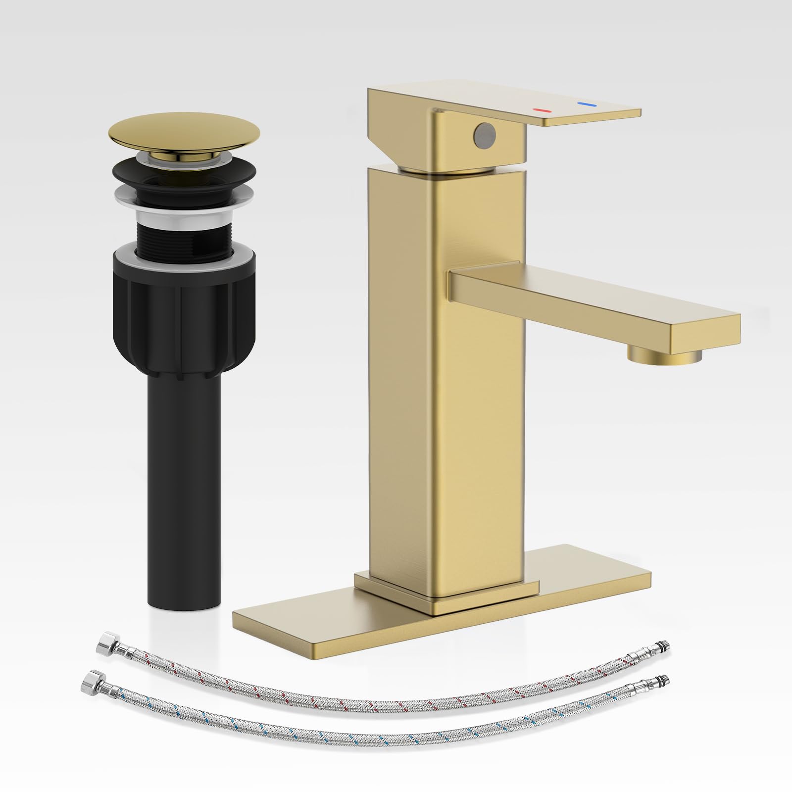 Casavilla Brushed Gold Bathroom Faucet Set