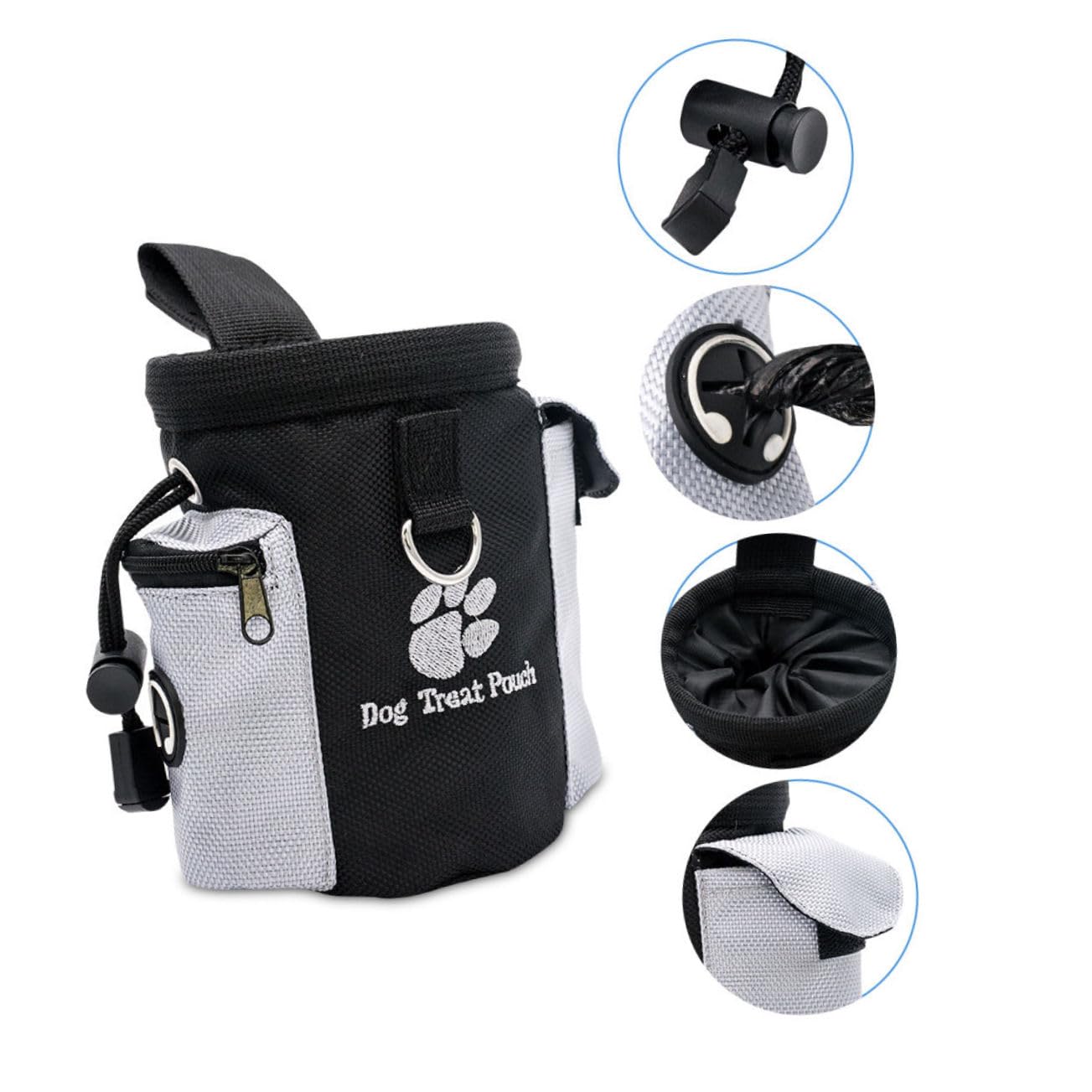 Sosoport 3pièces Entraînement Pour Animaux De Compagnie Sacoche à Friandises Avec Cordon De Serrage Pour Transporter Jouets Nourriture Et à Déjections Pratique Et Ergonomique