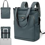 Convertible Laptop Backpack for Women Casual Daypack Notebook Tote Bag for Work College Travel Leisure (Apricot)