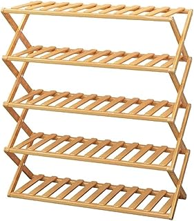 TAIMA 5 Tiers Składany Przechowywanie obuwia Organizator Stały Wodoodporna Przestrzeń Oszczędzanie buta Półka, dla 25 par butów (rozmiar: 50 cm) (Size : 70CM)