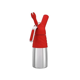 iSi Creative Whip for Whipped Cream, Desserts and Toppings, 1 Pint, Red