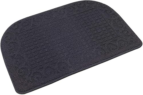 Vista 40 de Tapetes de cocina antifatiga hechos de 100 % polipropileno, semirredondos, antideslizantes, lavables a máquina, 2 piezas