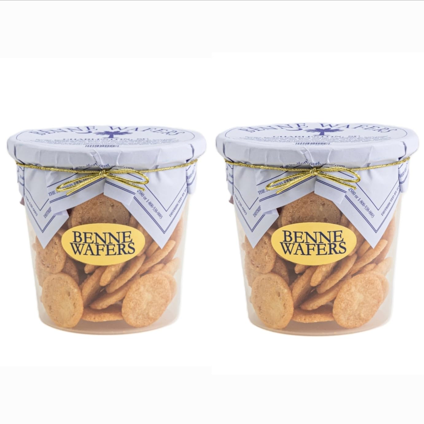 Charleston Favorites Benne Wafers Traditional Cookies, 2 Pack