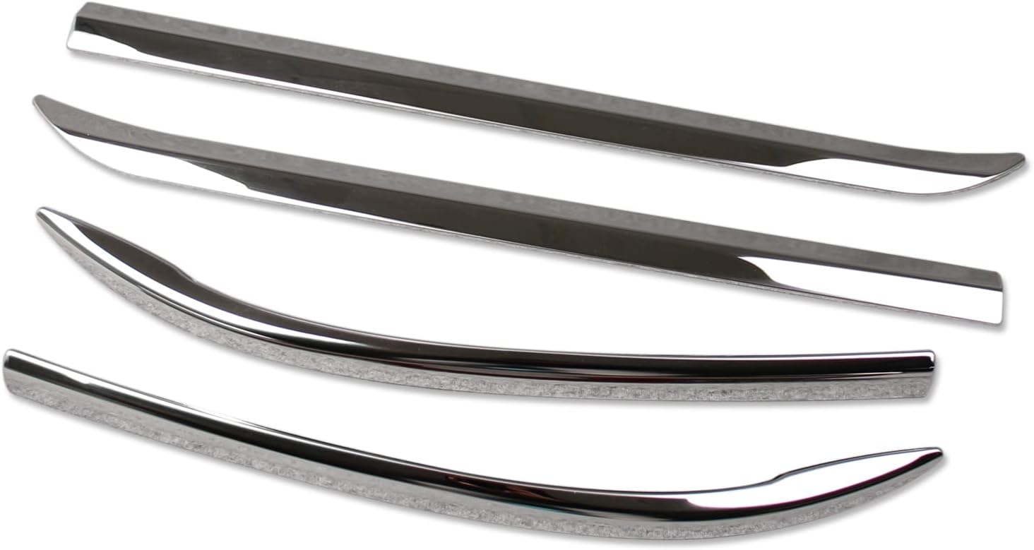 Beautost Fit for Toyota Highlander 2020 2021 2022 2023 2024 2025 2026 Front+Rear Bumper Corner Protection Cover Trims Stainless Steel