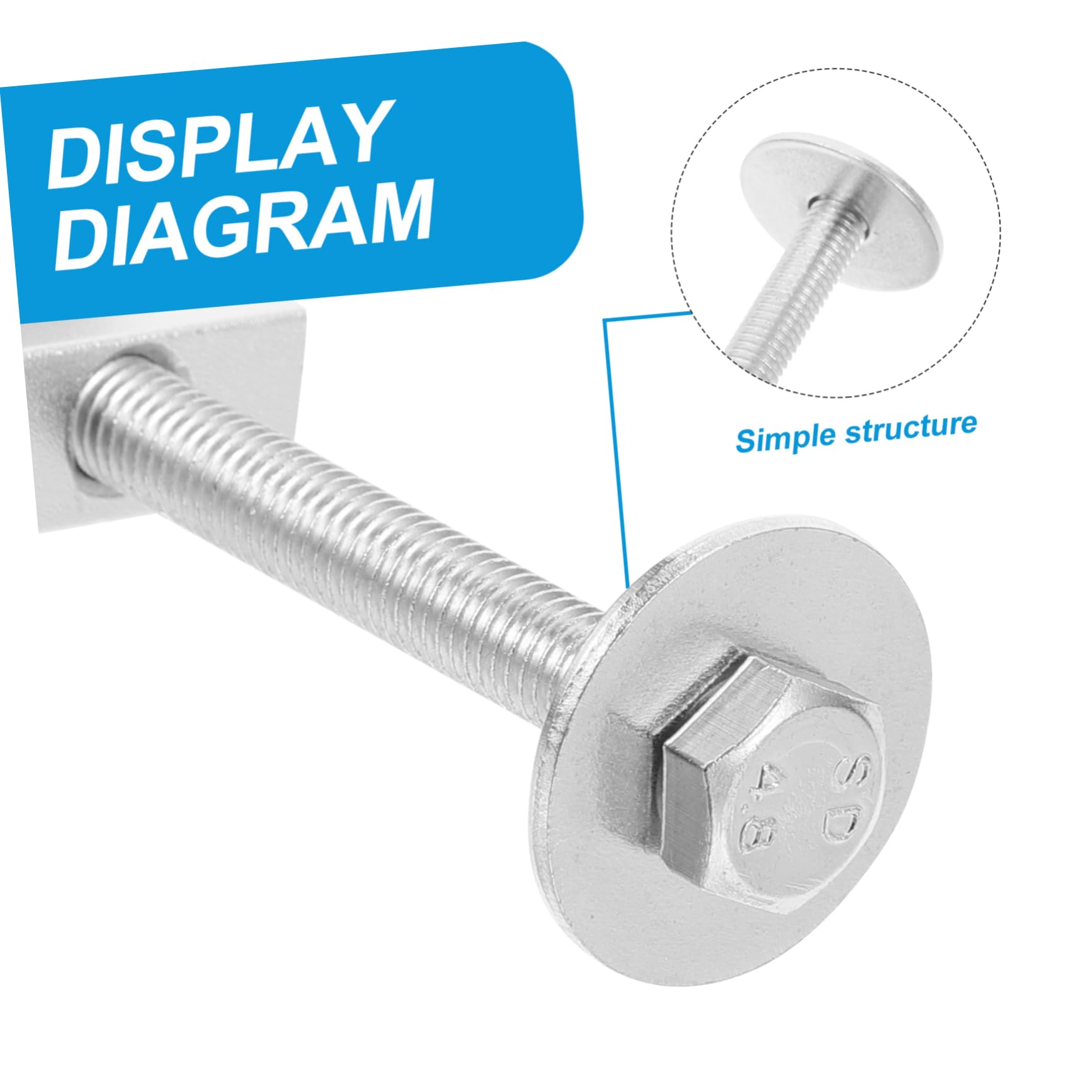 OSOLADY 2pcs Hook Truck Toolbox Mounting Kit Lightweight Secure Tool Box Clamps for Pickup Trucks Easy to Install Stable Fit Prevents Sliding Shifting