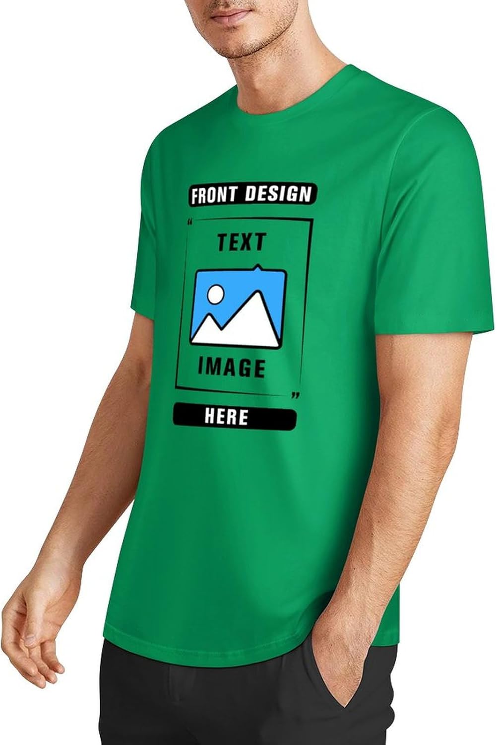 Custom T Shirts, Add Picture/Logo/Text Customized T Shirts for Men/Women Gifts, Personalized Unisex Crewneck Tee Shirt - Image 3