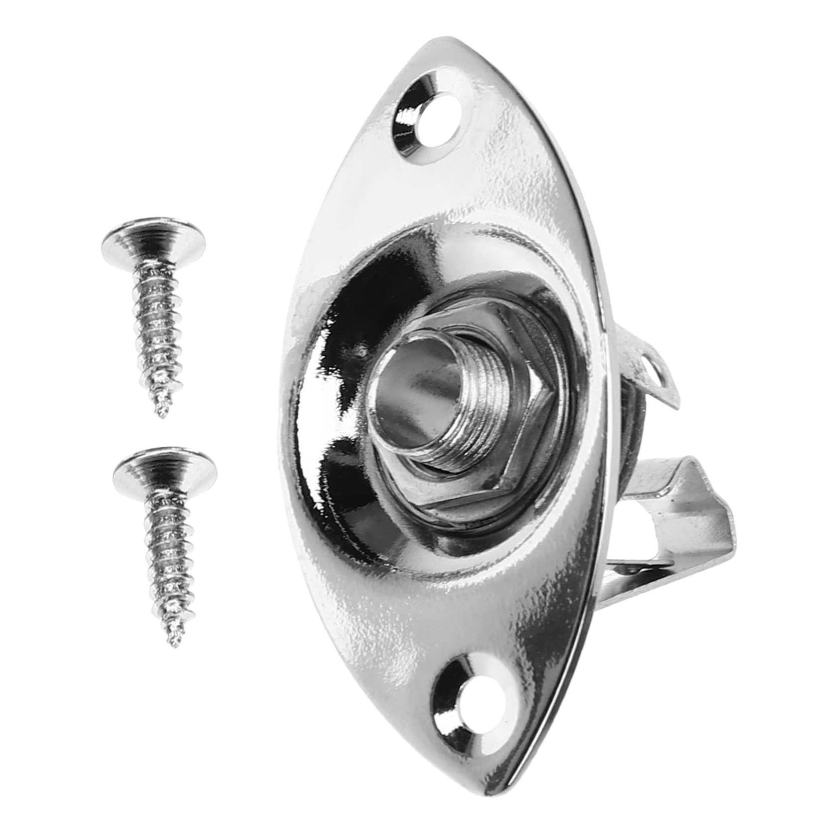 GOOHOCHY 1 Set Guitar Socket Guitar Tools Baseplates for Bass Pickup Electronic Baseplate Output Jack Oval Important Metal Component
