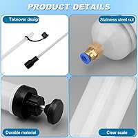 Vista 5 de Bomba de Extracción de Líquido Automotriz de 500cc con Manguera Larga, Bomba de Líquido de Frenos, Extractor de Líquido de Aceite, Jeringa de Cambio