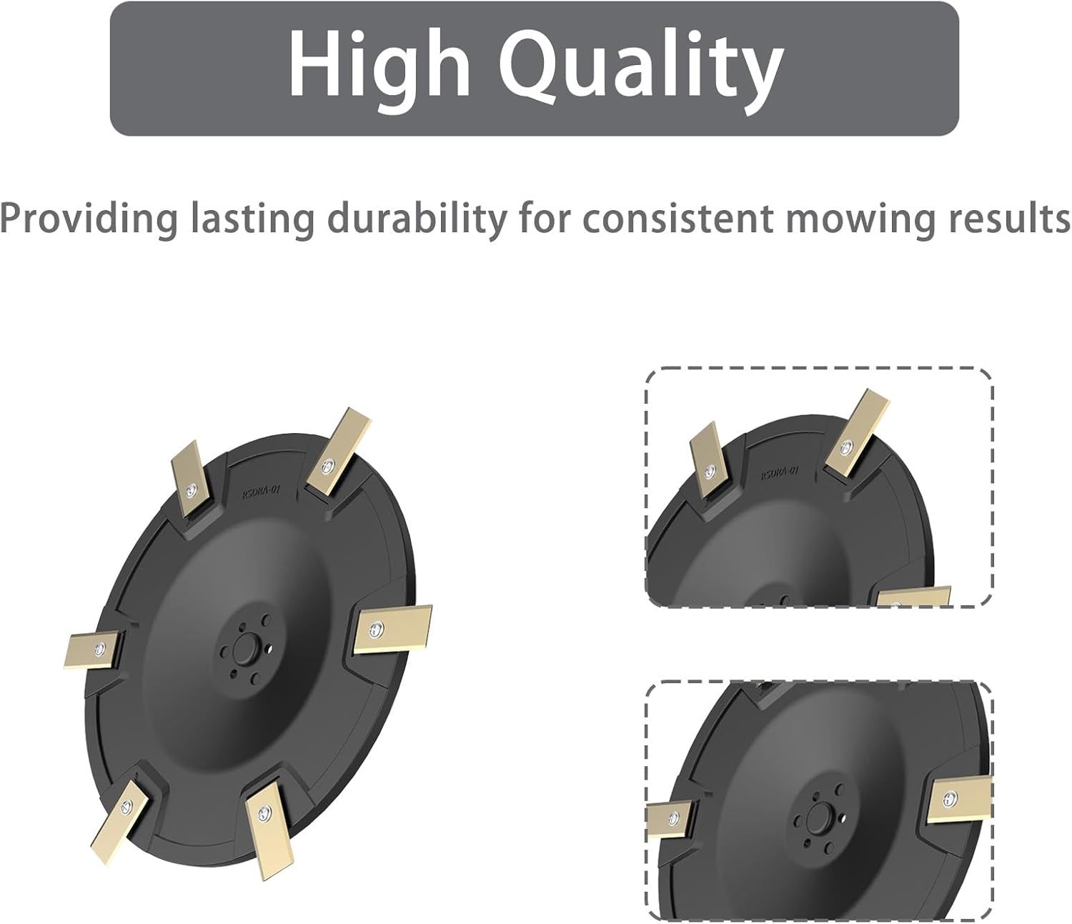 Chuancheng RSDRA-01 Cutter Disc for Dreame Roboticmower A1 Robotic Lawnmower, Replacement Parts 1*Mower disc, 6*Blades