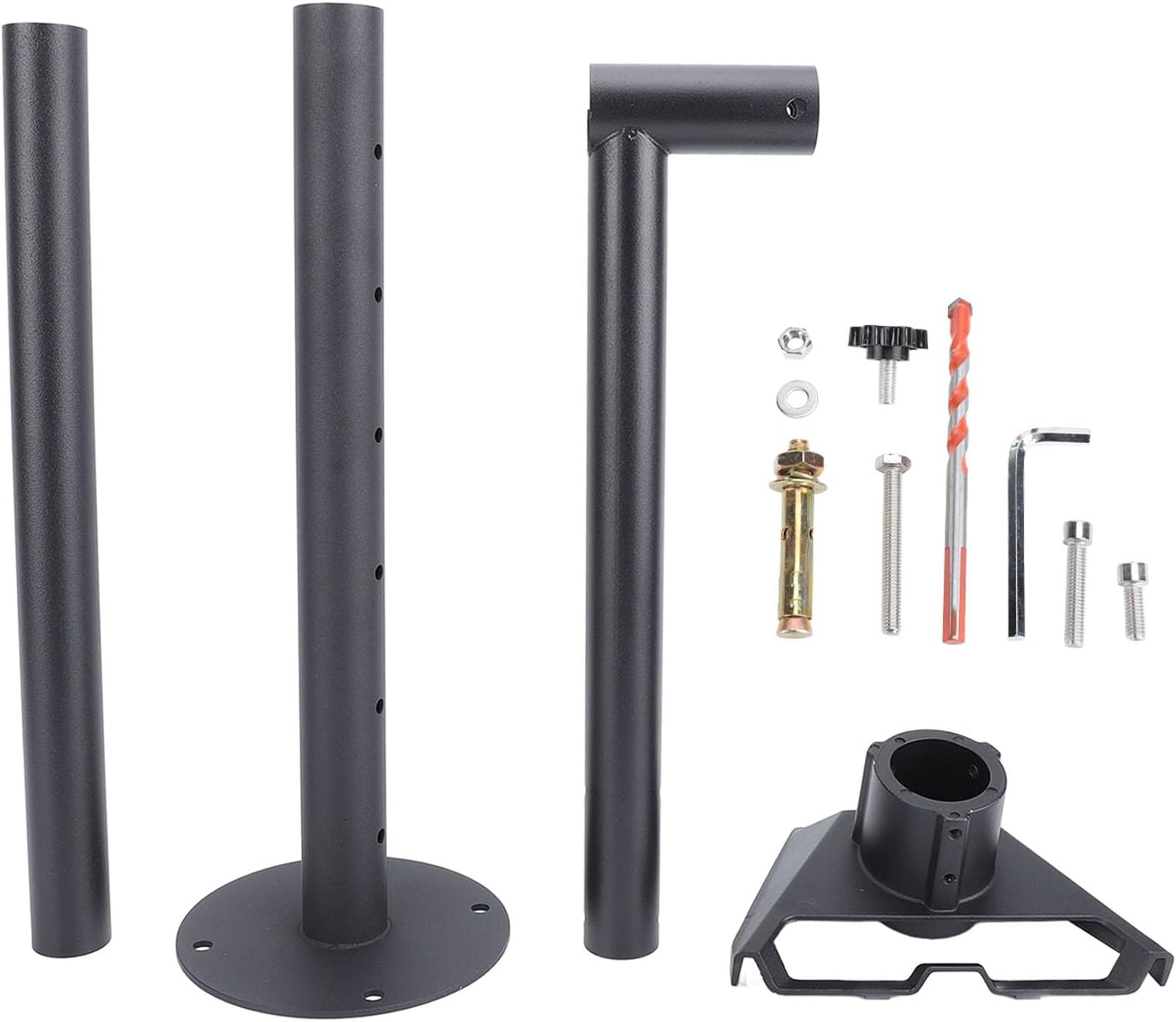 WALFRONT Adjustable Long Wall Mount for Rectangular Satellite, Alloy Steel, 360 Degree Rotation, Easy Installation for Gen 3 Dish Antenna