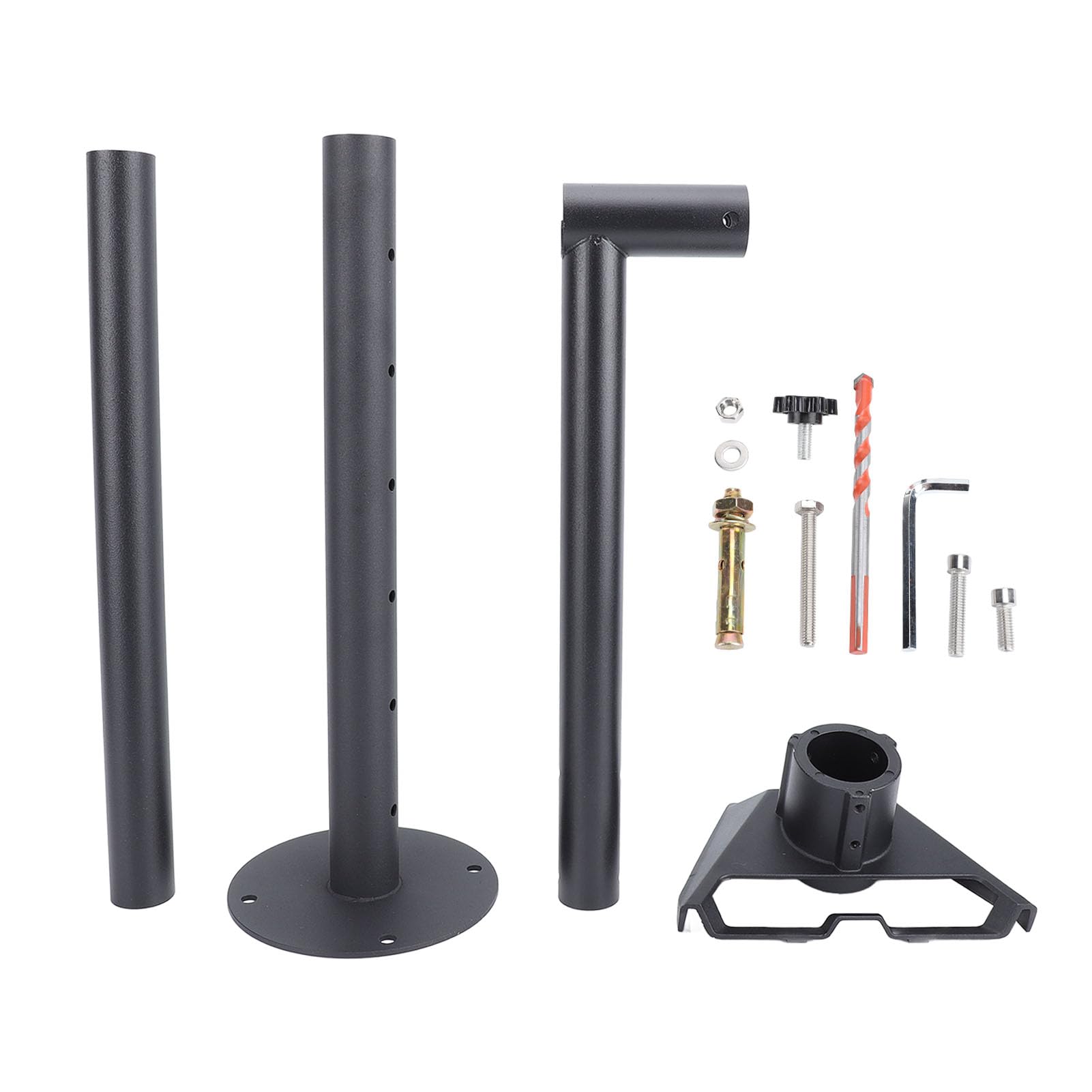 Kit de Montage Réglable, Support de Poteau Robuste avec Adaptateur de Tuyau, Support Mural Satellite Rectangulaire pour Antenne V4