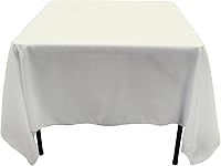 Vista 48 de GEFEII Servilletas de tela de poliéster sólido de 18 x 18 pulgadas para mantel rectangular redondo y cuadrado para boda, fiesta, restaurante