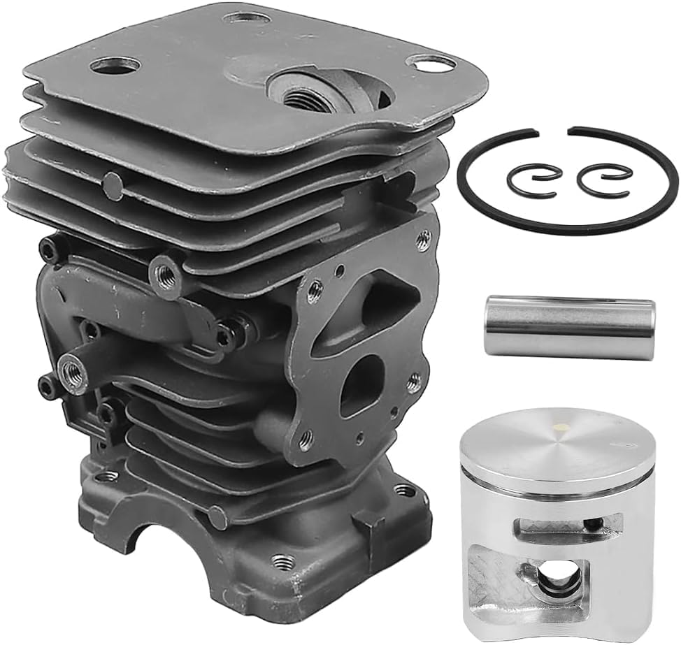 44mm Cylinder Piston Kit ， For Husqvarna 450 450e Chainsaw For JONSERED CS 2245 CS2250 S Chainsaws - Complete Replacement Parts for OEM 544119802, 544 11 98 02