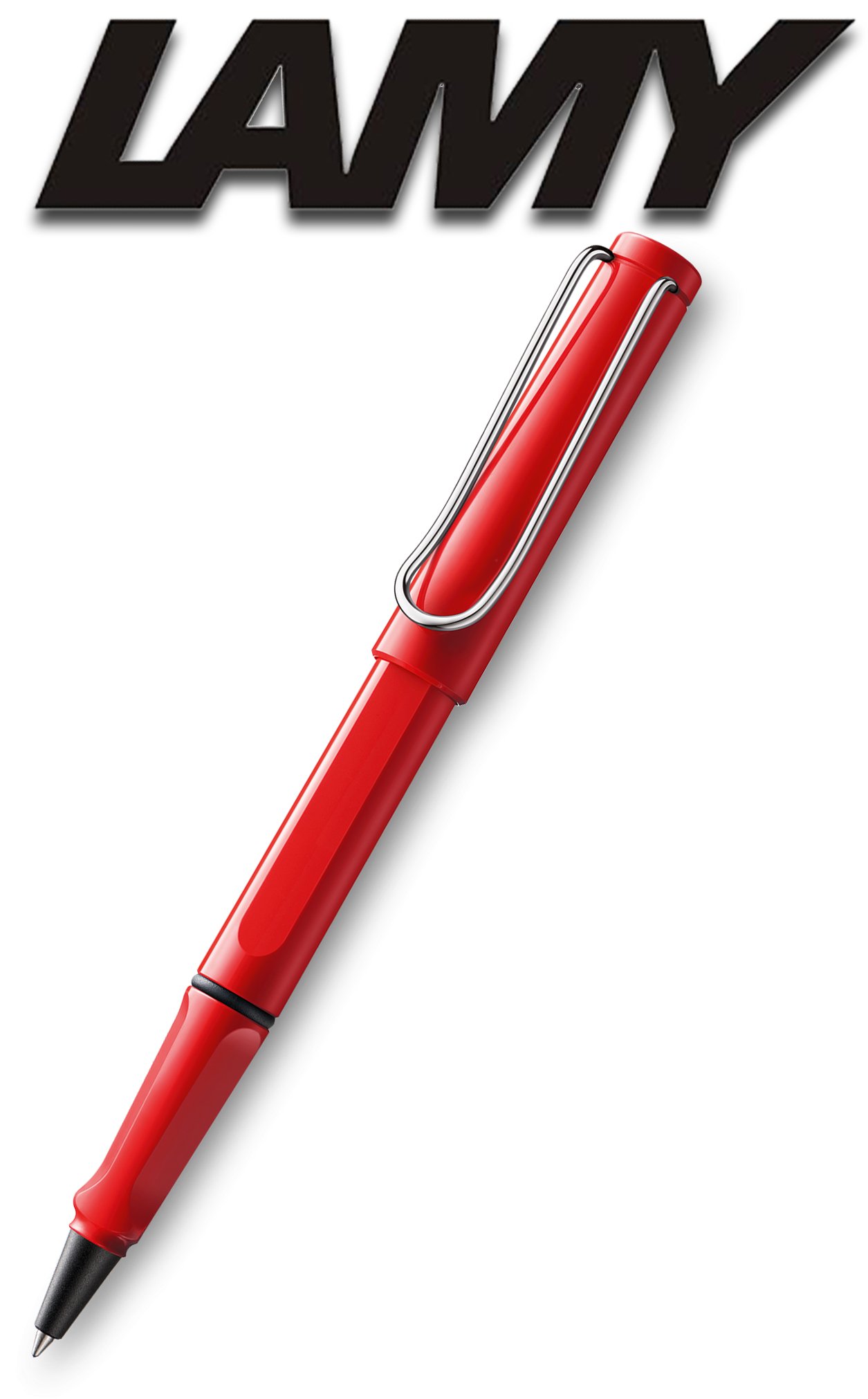 Lamy Safari Set [F?ller + Kugelschreiber + Tintenroller + Bleistift] (inkl. Ersatzminen + Patronen, Rot - Red)