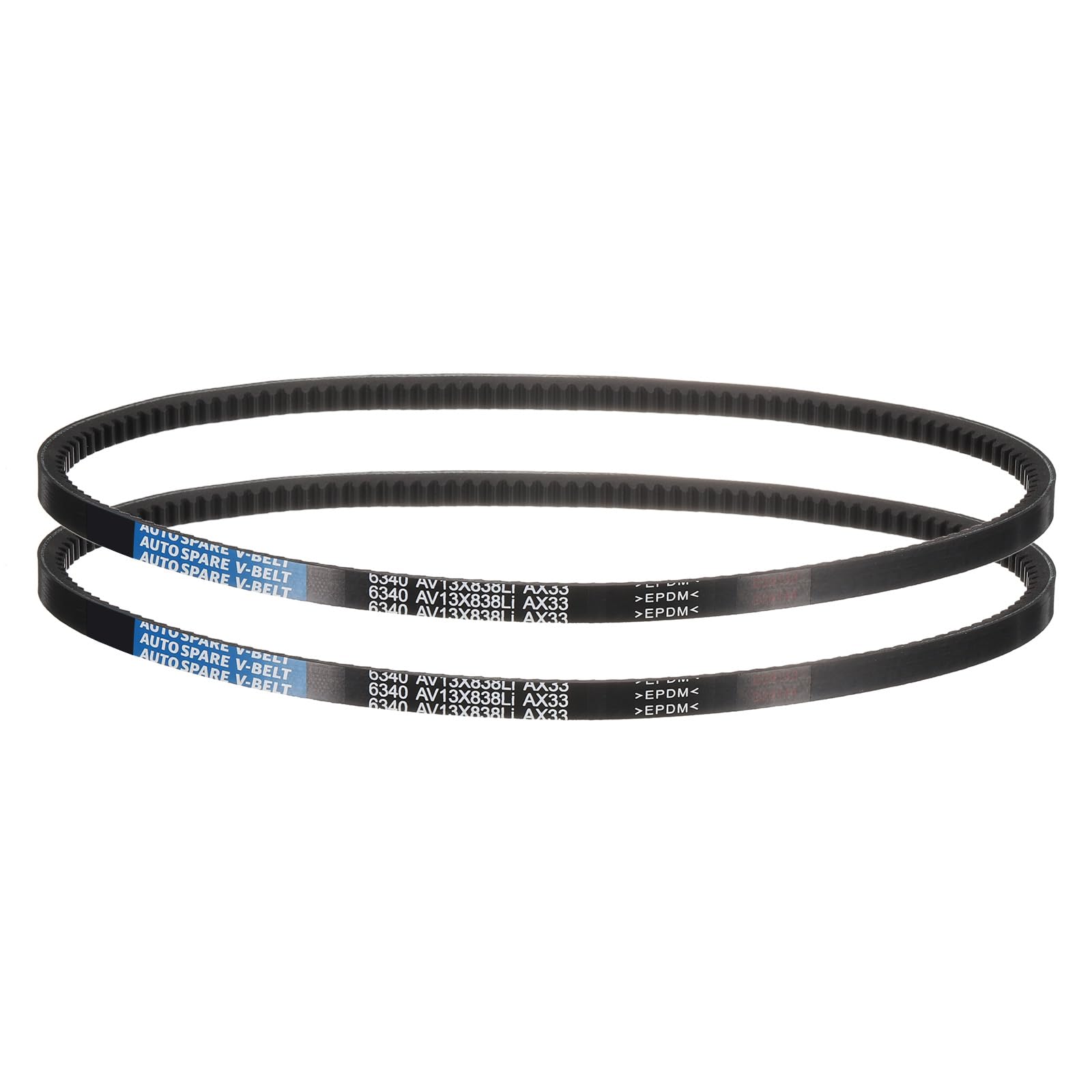 AX50 Belt, Raw Edge Cogged Industrial Rubber EPDM V-Belt, Pack of 2 — Amazon image 28