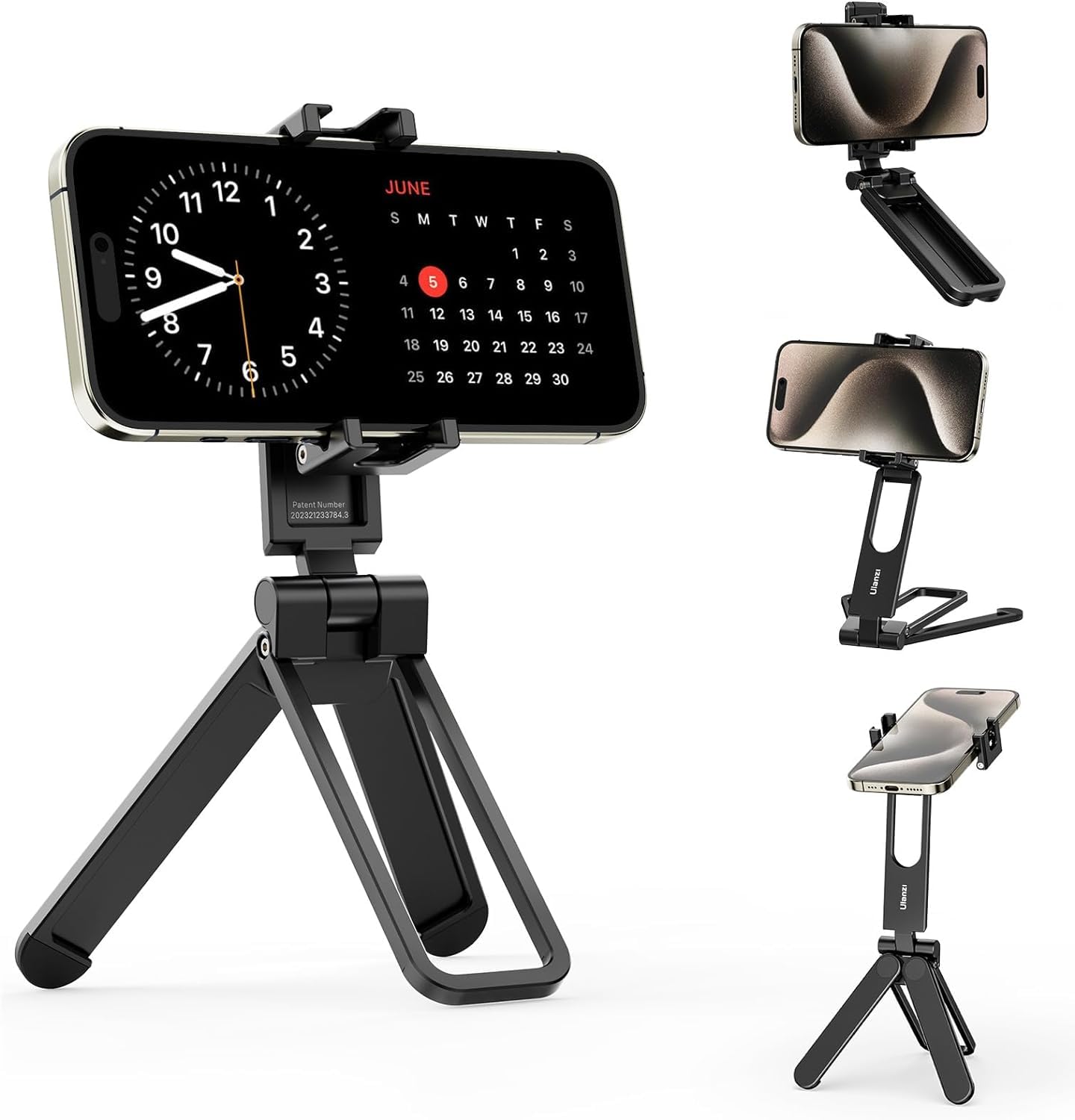 ULANZI MA26 Foldable Phone Tripod Pocket Cell Phone Vlog Video Tripod Handle Aluminium Smartphone Desk Stand 2 Cold