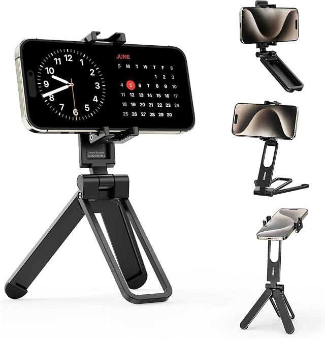 ULANZI MA26 Foldable Phone Tripod Pocket Cell Phone Vlog Video Tripod Handle Aluminium Smartphone Desk Stand 2 Cold
