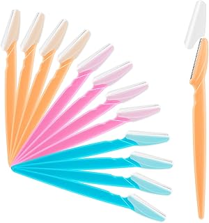 24 Pack of Eyebrow Razor for Women Face Razors Eyebrow Trimmer Dermaplaning Tool Facial Razor with Safety Cover Multipurpose Exfoliating Dermaplaning Hair Trimmer Shaper Shaver with Precision for Men