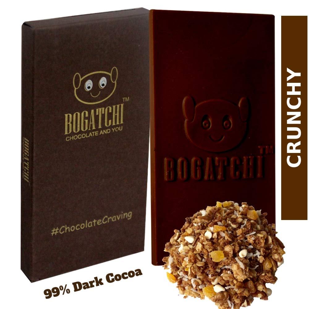 BOGATCHI 99% Dark Chocolate , Crunchy , Real Cocoa Intense Dark Chocolate, 80 gm (B07M5GLSG3) Amazon Price History, Amazon Price Tracker