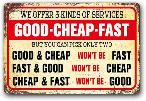 Miniatura 5 de Letrero de tarifas de garaje, letreros mecánicos, 8 x 12 pulgadas con protección UV, letrero de aluminio resistente a la decoloración para Letrero