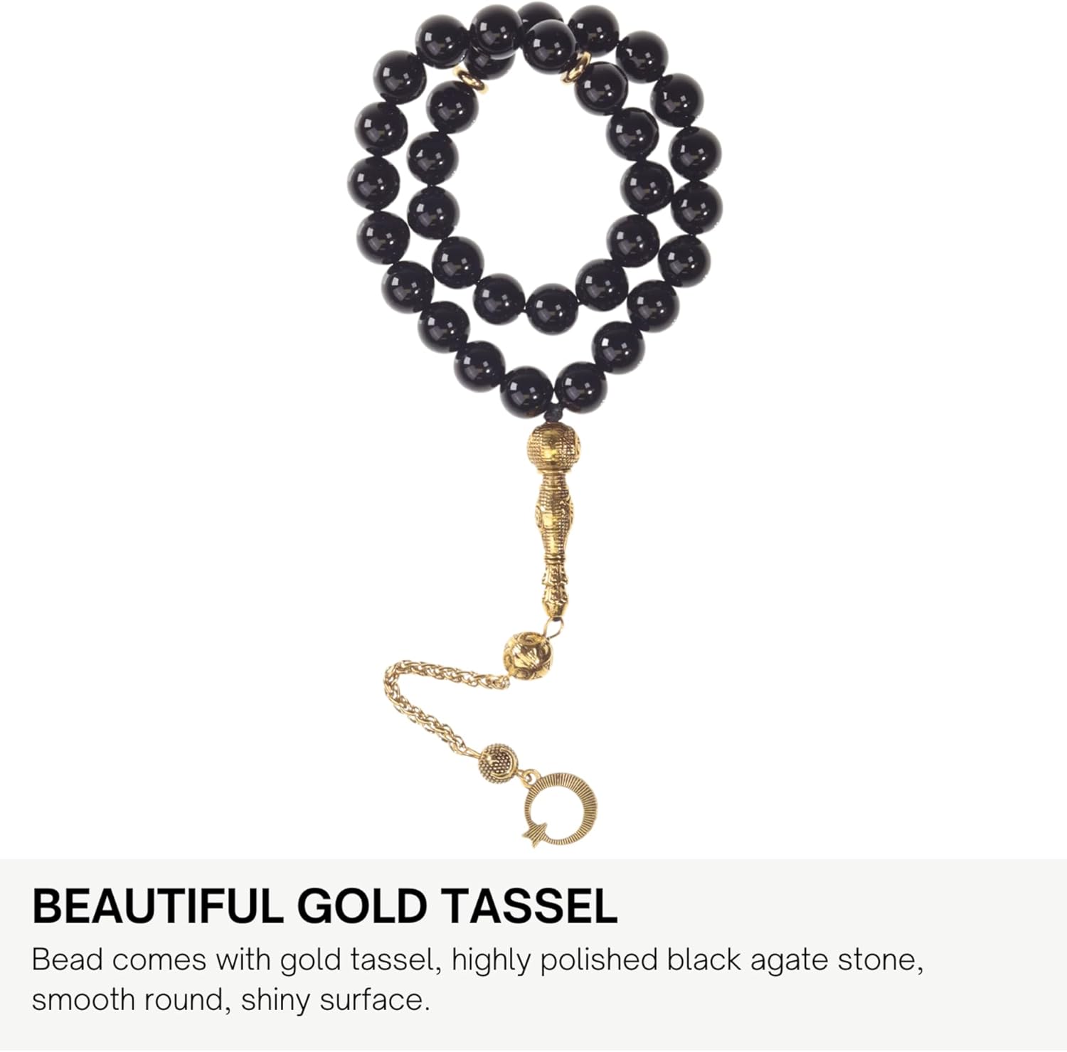 Premium Shia Prayer Set – Digital Azan Clock with Full Shia Azan with Black Aqiq Tasbih Beads for Zikr & Meditation – Luxury Islamic Gift for Ramadan, Eid, Home, Mosque