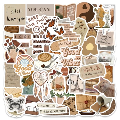 60pcs Pegatinas Aesthetic Vintage Stickers para Scrapbooking