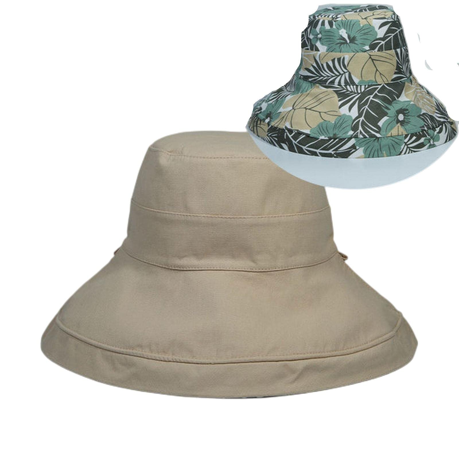 Chapeau bob printemps/été imprimé réversible soleil plage chapeau femme plein air voyage vacances pêcheur chapeau visière