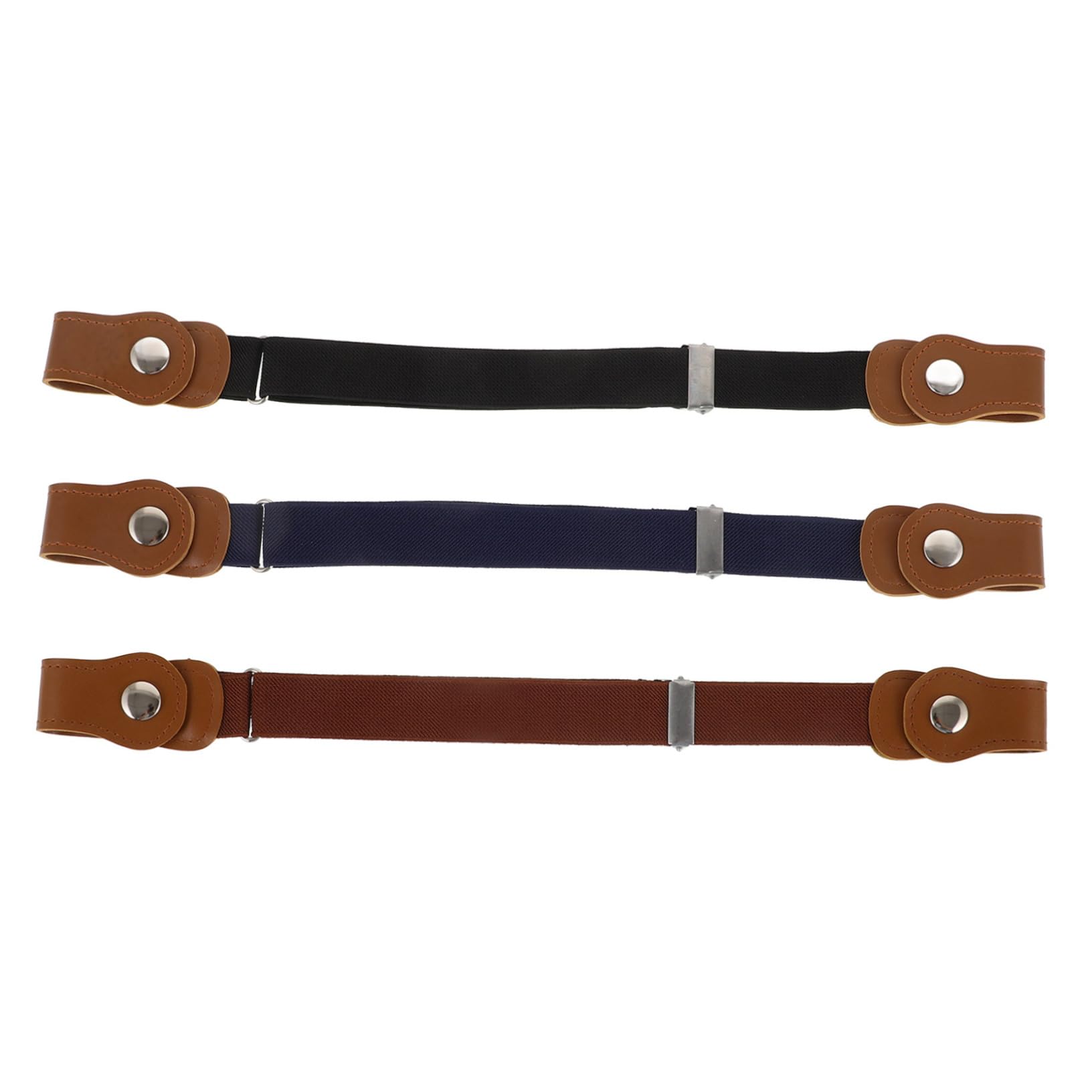 FOMIYES 3Pcs Elastic Waist Belt for Boys and Flexible Stretchy Design Light for Dresses Jeans and Everyday Use