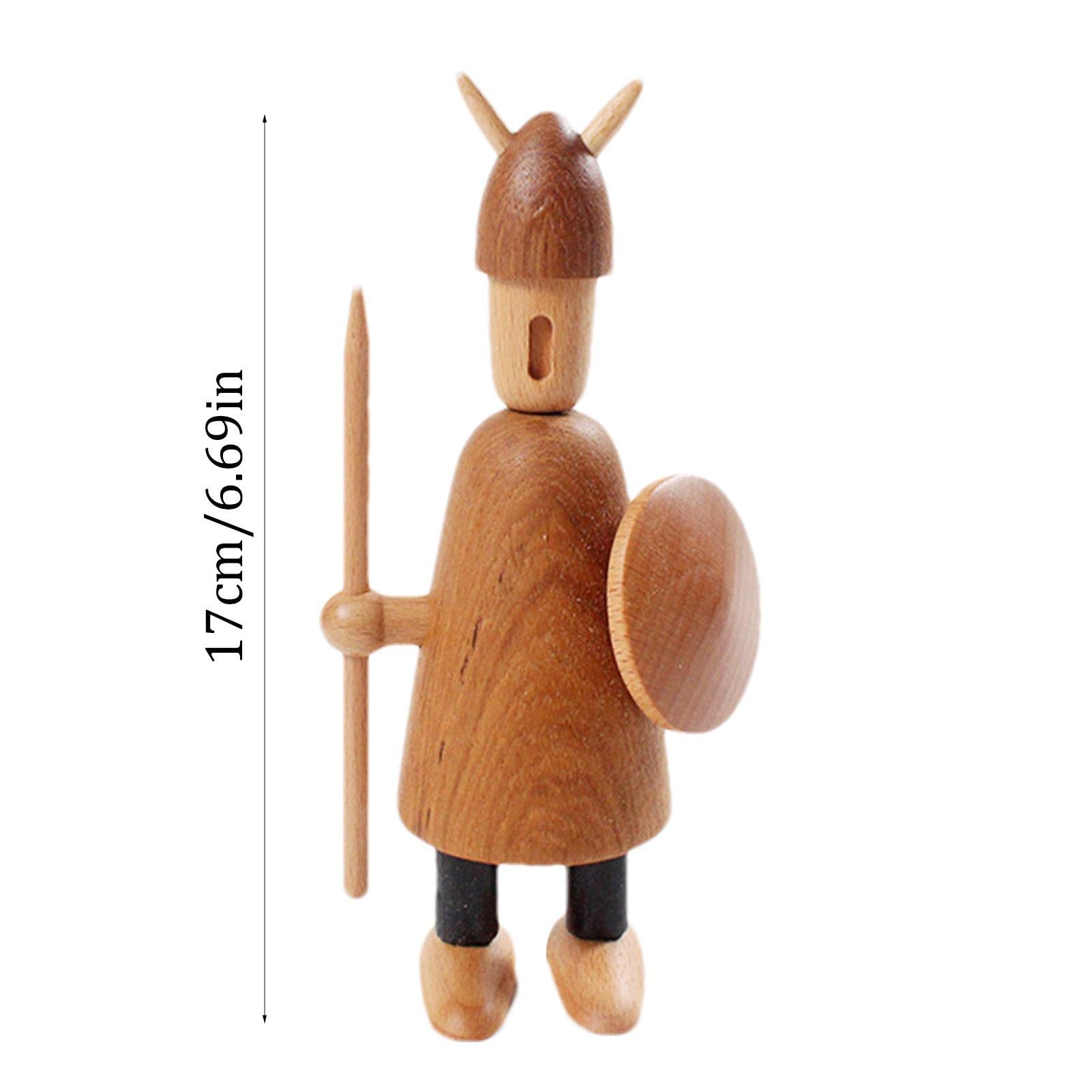 Amazon.co.jp: 木製人形,ブナ木製人形操り人形 - 木製北欧バイキング