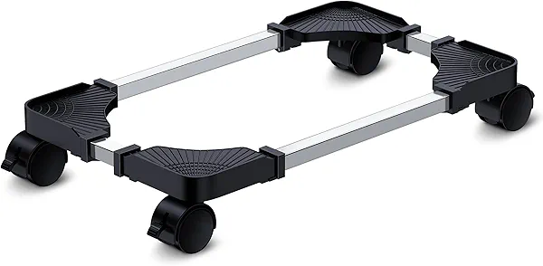 LABOBOLE Computer Tower Stand - Adjustable PC Stand for Most Desktop Towers - Elevate and Organize Your Desktop - Mobile CPU PC Holder Cart Riser Printer