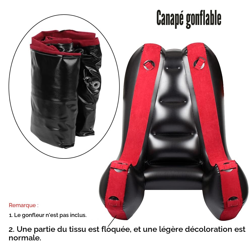 Canapé sexuel Mobilier sexuel Coussin BDSM Jouets sexuels Coussin gonflable pour couple Soutien de position sexuelle Rampes multifonctionnelles