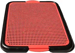 MY PET BRASIL Sanitário para Cães, Xixi Dog, sanitário canino sanitário higiênico para cães, Vermelho