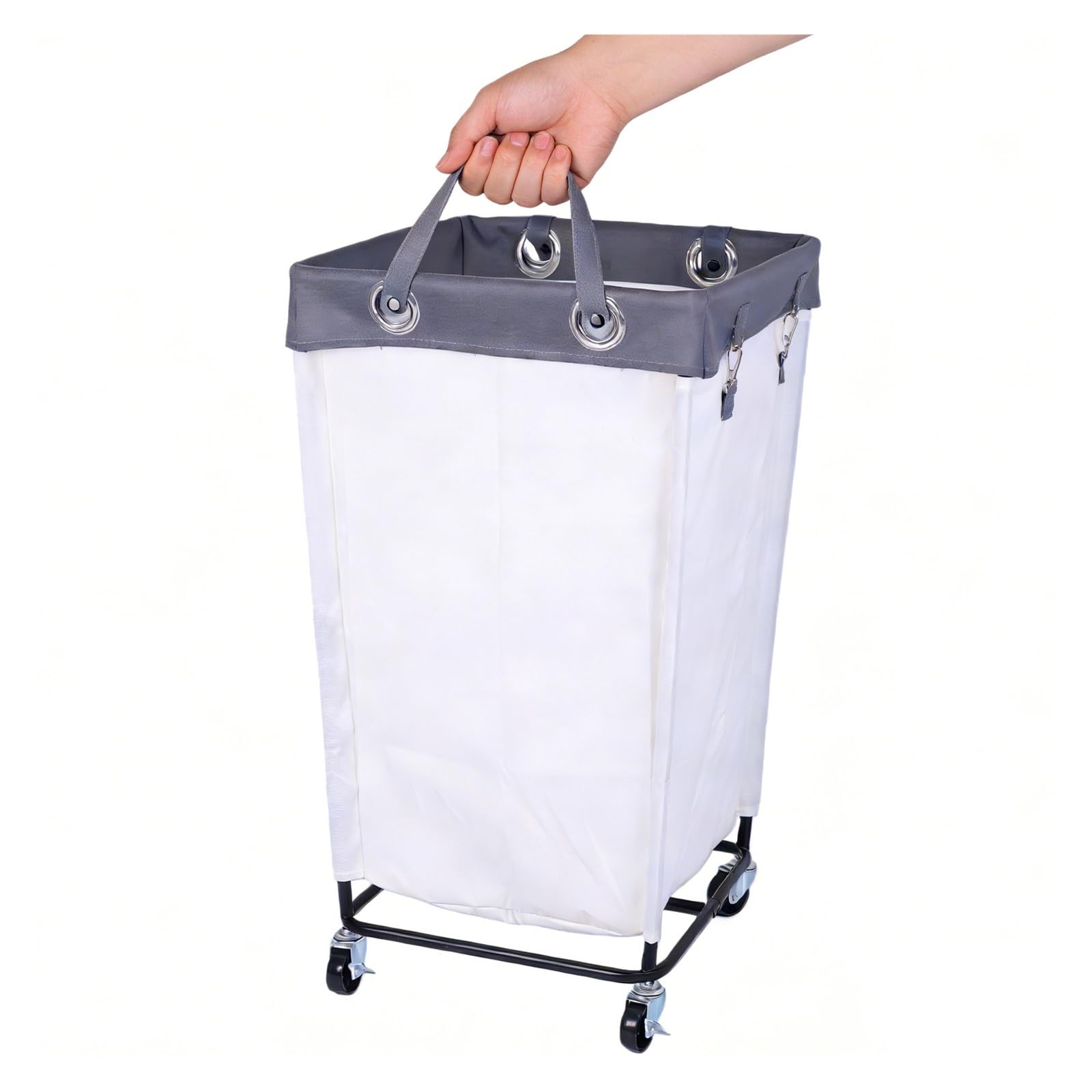 Roller laundry basket Large Rolling Hamper with Wheels Laundry Bin Cart