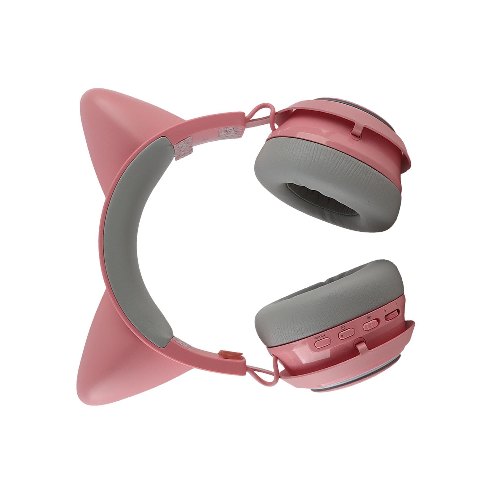 Cuffie da Gioco Cat Ear Cuffie Bluetooth Wireless con Luce RGB con Microfono Ruotabile a 120 Gradi per PC e Laptop (PINK)