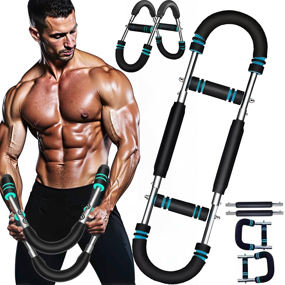 Shaker Twister Arm Trainer, 18-45,4 kg, équipement d'entraînement de poitrine réglable, entraîneur de bras, entraînement de bras Twister, barre portable Power Twister, design amovible, fitness